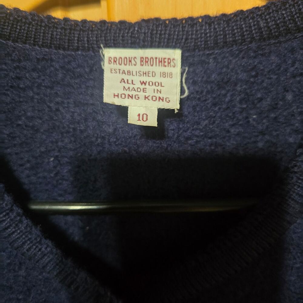 Vintage Brooks Brothers Wool Sweater Size 10 - Picture 3 of 3
